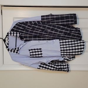 Women's Plaid-Checkered-Striped Shirt